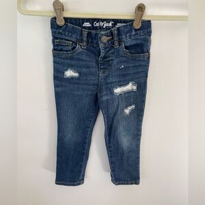 Cat and jack skinny jeans with distressing NWOT size 3t